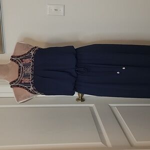 uscg winter dress blue uniform Hydrangea Maxi Dress– H Squared Boutique